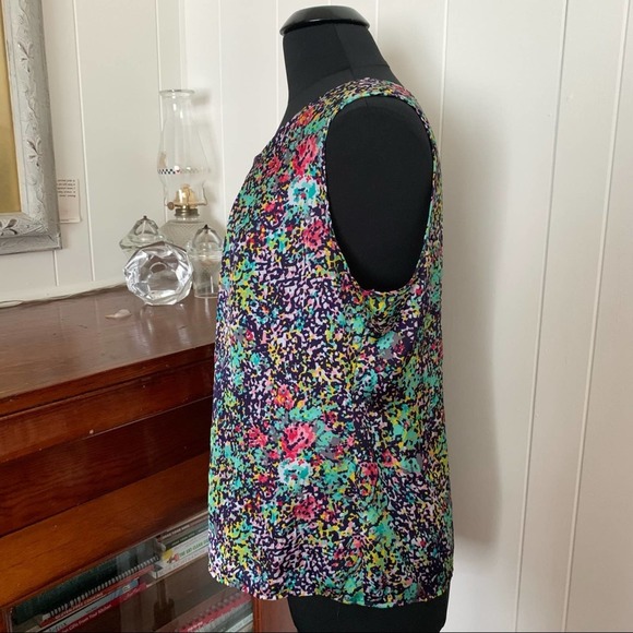 Notations Multicolor Abstract Tank Top-XL - Picture 2 of 5